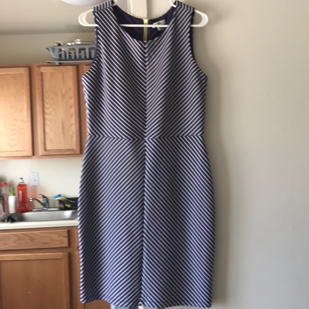 Blue White and Yellow Dress